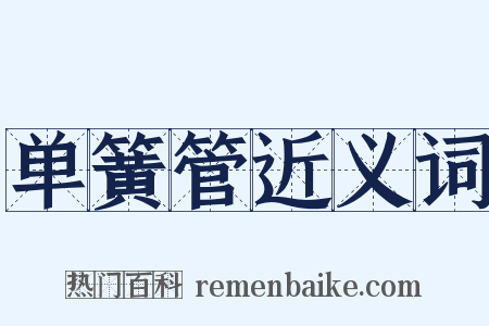 单簧管近义词是什么意思的图片